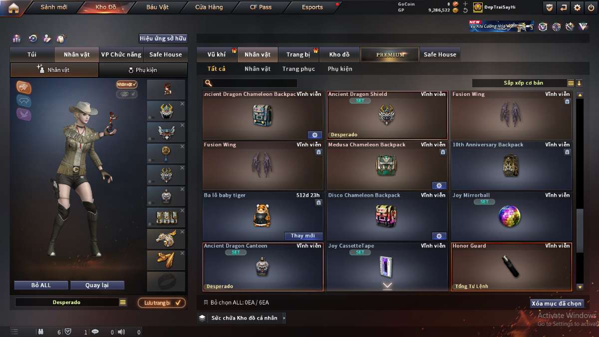 shop acc cf uy tin gia re